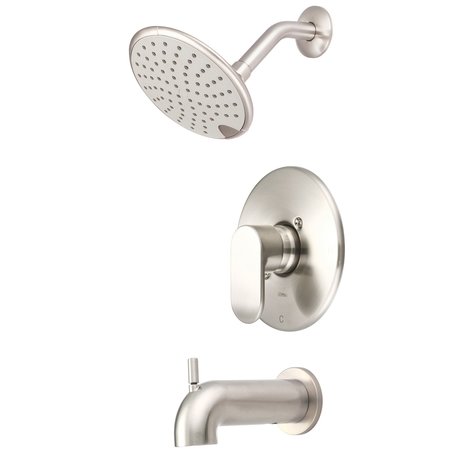 PIONEER Single Handle Tub/Shower Trim Set in PVD Brushed Nickel T-2334-7S-BN